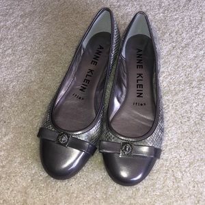 Anne Klein Snakeskin Flats